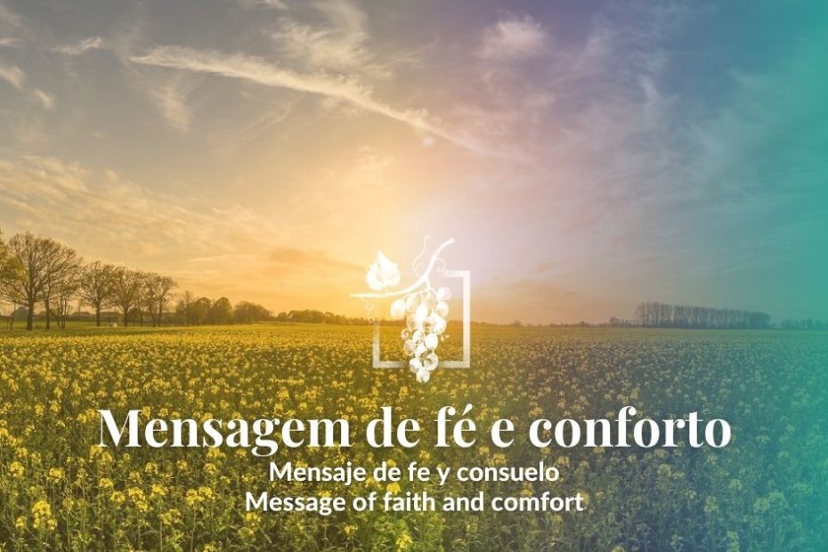 Mensagem de fé e conforto