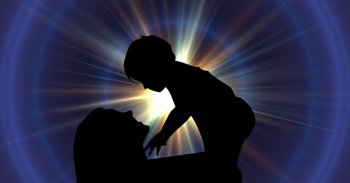 Ligação espiritual entre mãe e filho